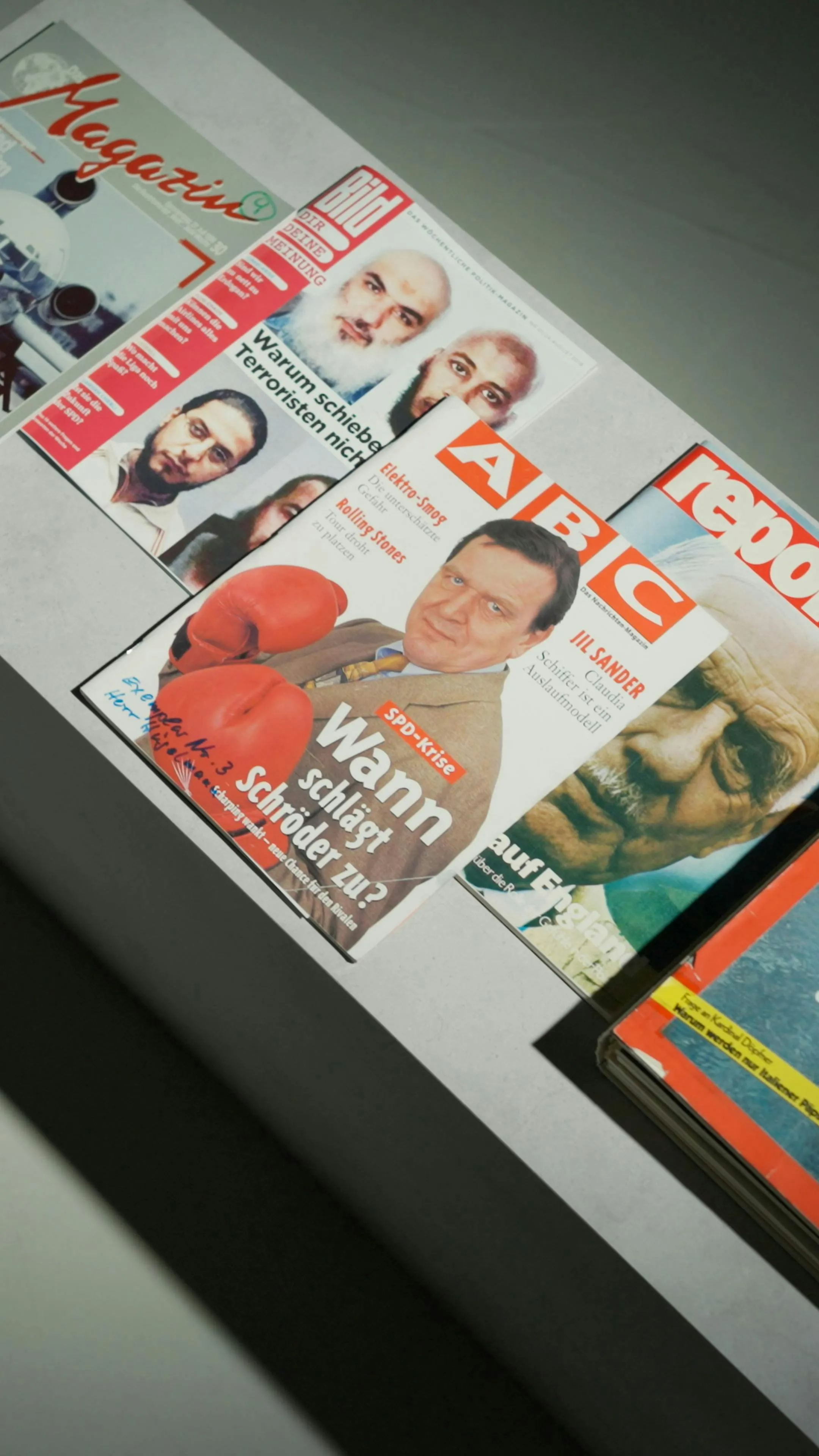 Wie unsere Blätter aussehen sollten- Dummies verschiedener Publikationen